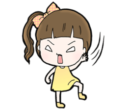 Browny lovely girl sticker #14572341