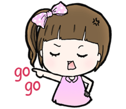 Browny lovely girl sticker #14572342