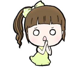 Browny lovely girl sticker #14572343