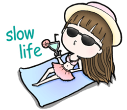 Browny lovely girl sticker #14572344