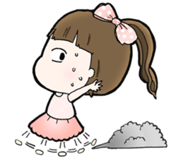 Browny lovely girl sticker #14572345