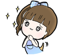 Browny lovely girl sticker #14572346