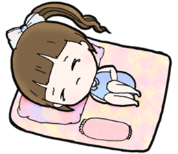 Browny lovely girl sticker #14572349