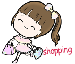 Browny lovely girl sticker #14572352