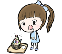 Browny lovely girl sticker #14572353