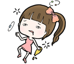 Browny lovely girl sticker #14572356