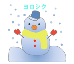 Snowman and friend sticker #14573430