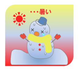 Snowman and friend sticker #14573438