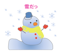Snowman and friend sticker #14573439