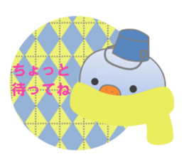 Snowman and friend sticker #14573441