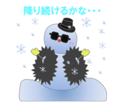 Snowman and friend sticker #14573453