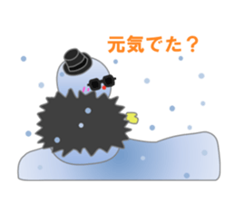 Snowman and friend sticker #14573461