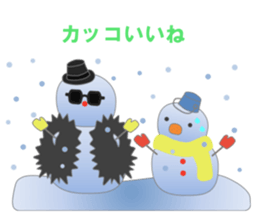 Snowman and friend sticker #14573466