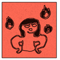 Printmaking Colorful sticker #14573491