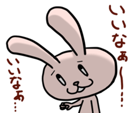 bocce rabbit 4 sticker #14575385