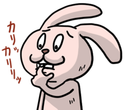 bocce rabbit 4 sticker #14575386