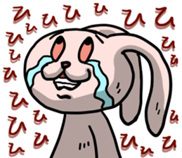 bocce rabbit 4 sticker #14575395