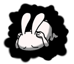 bocce rabbit 4 sticker #14575405