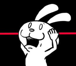 bocce rabbit 4 sticker #14575408