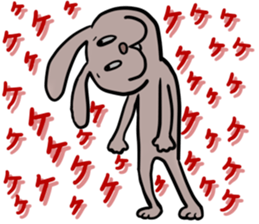 bocce rabbit 4 sticker #14575416