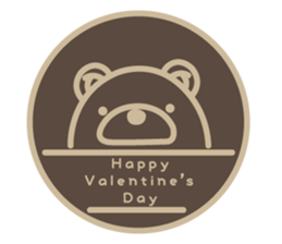 Kuma-Tama 5 Valentine's Day sticker #14577473