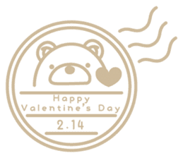 Kuma-Tama 5 Valentine's Day sticker #14577477