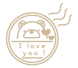 Kuma-Tama 5 Valentine's Day sticker #14577490
