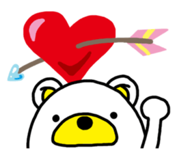 Kuma-Tama 5 Valentine's Day sticker #14577491