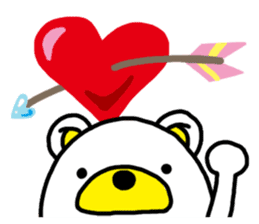 Kuma-Tama 5 Valentine's Day sticker #14577491