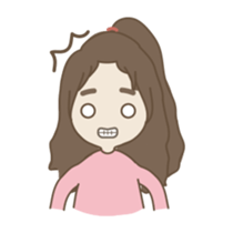 A girl have a problem sticker #14577612