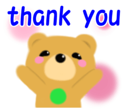 Wow lovely bear sticker #14578400