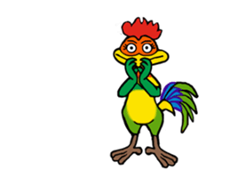 MJ-Rooster Animation sticker #14579944