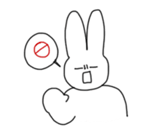 Emotional Rabbit! sticker #14580303