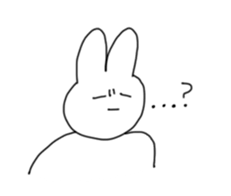 Emotional Rabbit! sticker #14580308