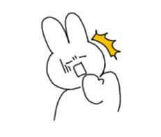 Emotional Rabbit! sticker #14580310