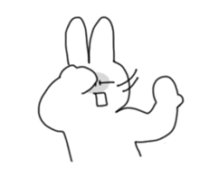 Emotional Rabbit! sticker #14580316