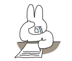 Emotional Rabbit! sticker #14580320