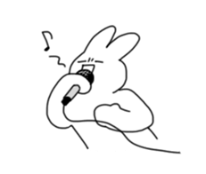 Emotional Rabbit! sticker #14580332