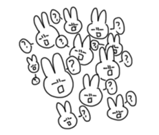 Emotional Rabbit! sticker #14580336
