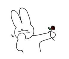 Emotional Rabbit! sticker #14580338