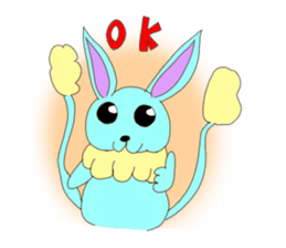 In the style of rabbit sticker #14581766