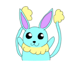 In the style of rabbit sticker #14581799