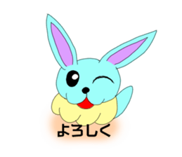 In the style of rabbit sticker #14581802