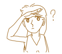 Cute lady3 sticker #14583231