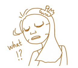 Cute lady3 sticker #14583236