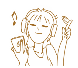 Cute lady3 sticker #14583237