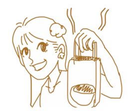 Cute lady3 sticker #14583247