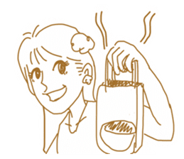 Cute lady3 sticker #14583247