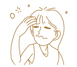 Cute lady3 sticker #14583249