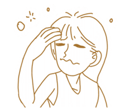 Cute lady3 sticker #14583249